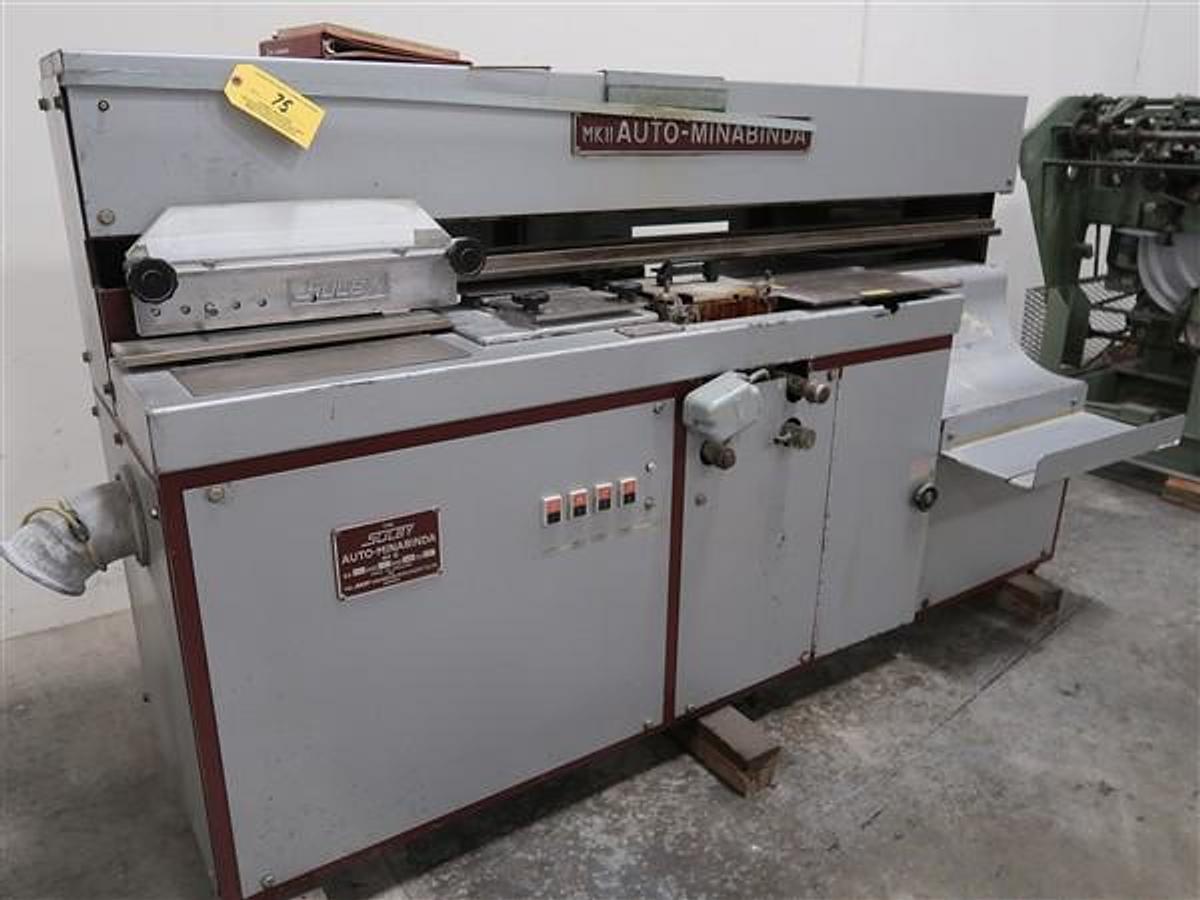 Used Wednesday, November 12, 2025, 1:00 PM (ET) - Reindl Bindery