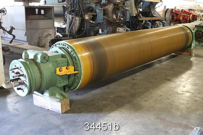 Refurbished Beloit Suction Press Roll, 184" Drilled Face #34451