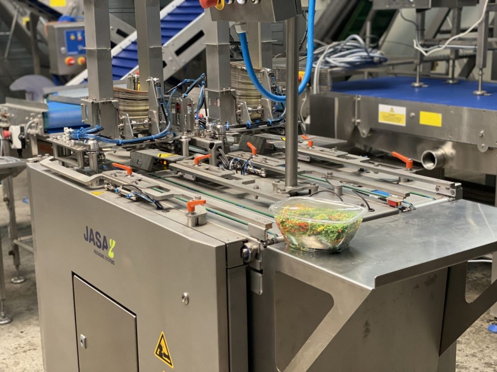 Used Fully automatic twin lane Jasa sleever, brand new