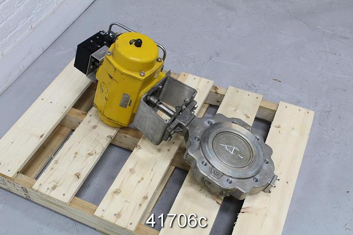 Used Fisher Posi-Seal NPS 6" Air Operated Butterfly Valve #41706