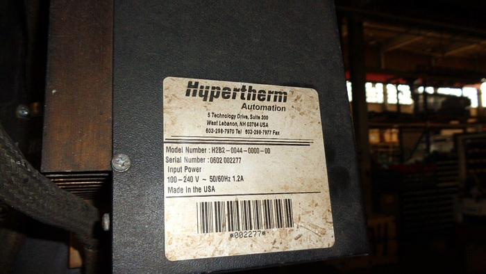 Used MG Industries Plasma Cutter w/Hypertherm H-601 & Hypertherm HT 4001 Power Supply
