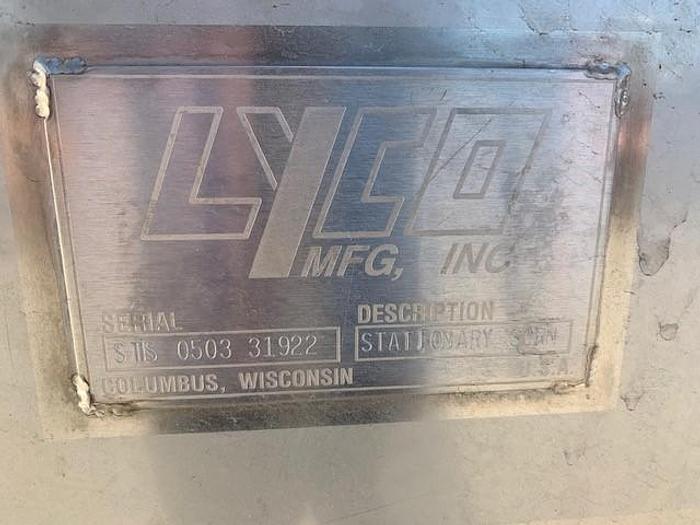 Used 24" Lyco Dewatering / Wastewater Screen