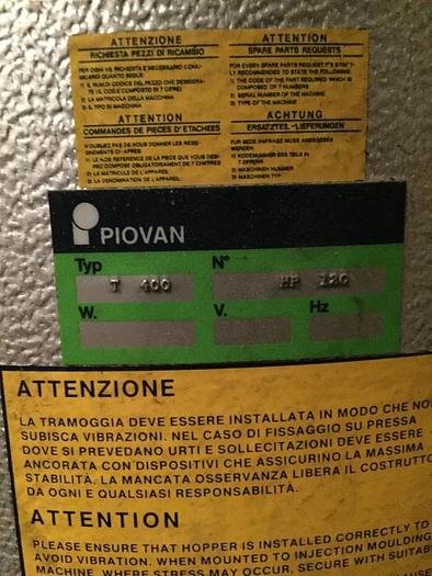 Usato DEUMIDIFICATORE PIOVAN CON 4 TRAMOGGIE