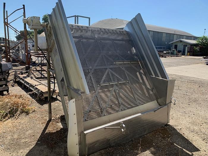 Used 6' Wide x 8' High Stainless Steel Flited Elevator