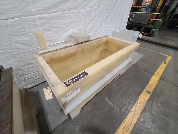 Used Polypro Tank Counter Flow Rinse side and bottom support 71" x 29" x 30"