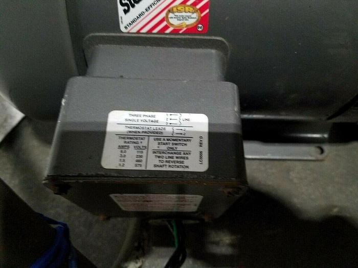 Used Baldor 10 Hp Electric Motor 575 Volts 3 Phase 215T Frame 1760 RPM