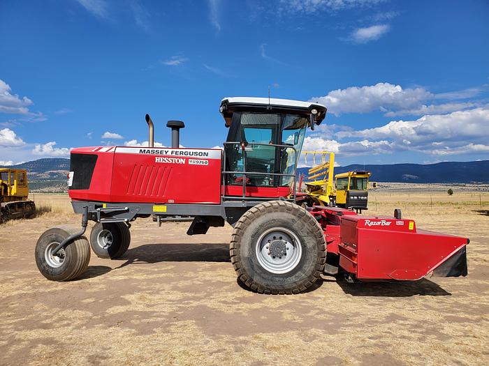 Used ** 800 Hrs ** 2014 Massey Ferguson WR9760 Rotary Windrower