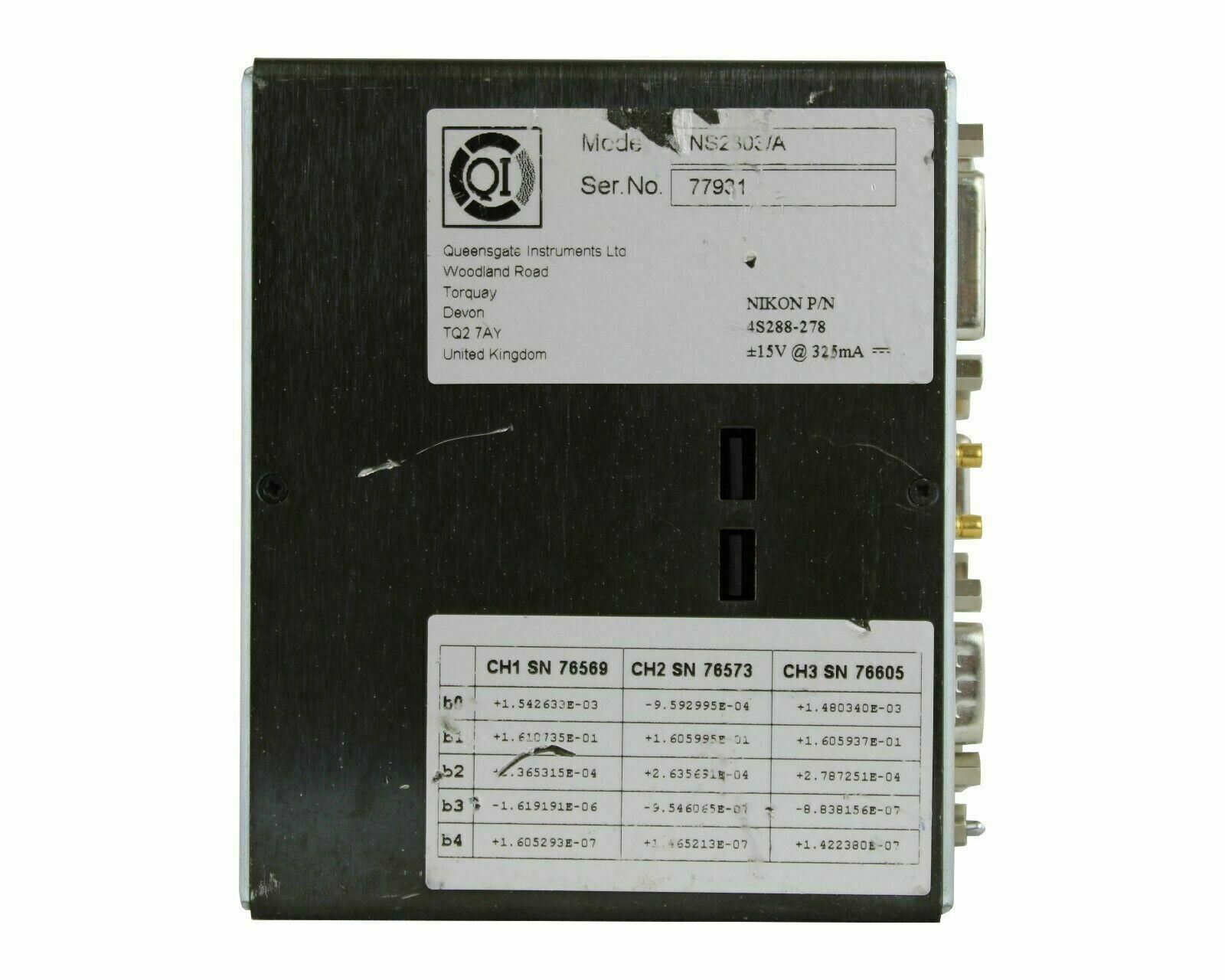 Used Nikon  QUEENSGATE INSTRUMENTS NS2303/A POSITION SENSOR UNIT NS2303/A
