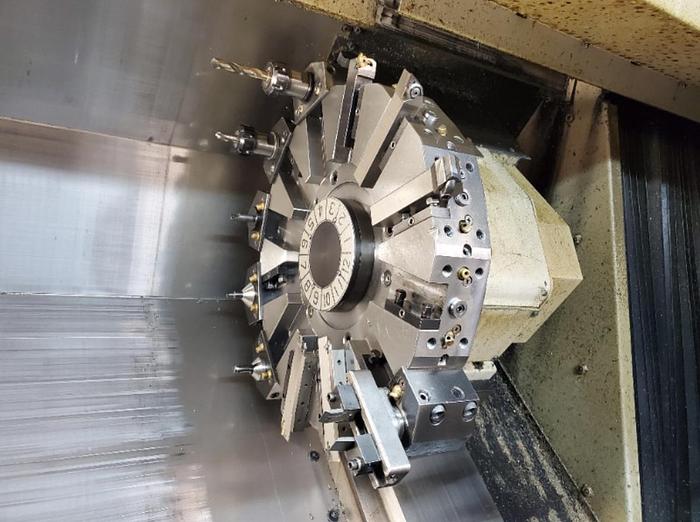 Used 2011 OKUMA Genos L400-E CNC Lathe