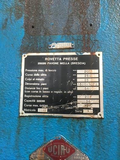 Usato ROVETTA 200 ton