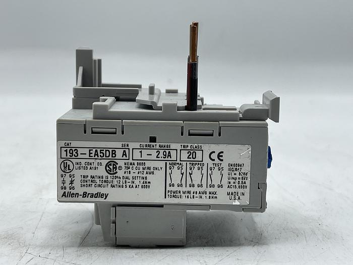 Used AB ALLEN BRADLEY 193-EA5DB Ser A