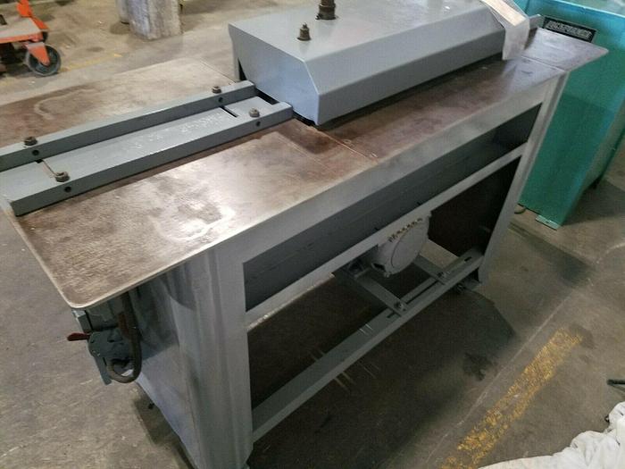 Used Lock Former 18 Gauge Sheet Metal Power Lock Former Double Sided 110V