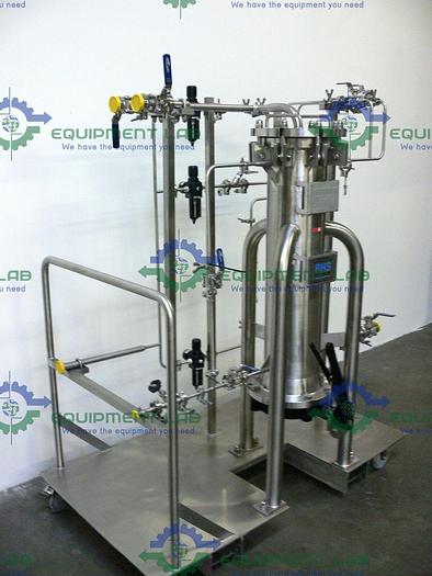 Used BHS Filtration Stainless Steel Column Skid w/ 150 PSI Column w/ Gate Valve
