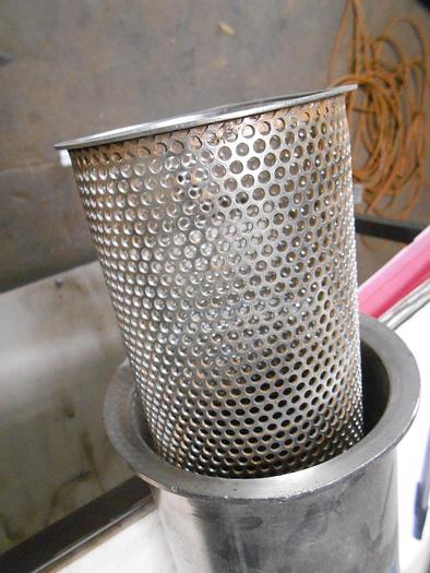 Used Filter, Cartridge, Basket, S/st, 4" x 12", Rosedale, #S742196