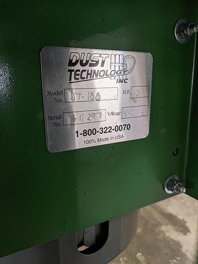 Used Dust Technology DT-100 10HP 3 Bag Dust Collector
