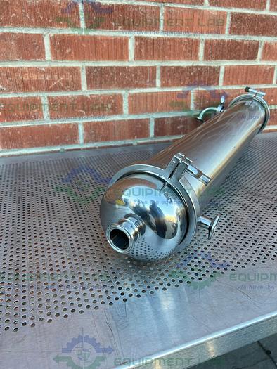 Used Unbranded Stainless Steel 6.5" x 37" Shell and Tube Heat Exchanger