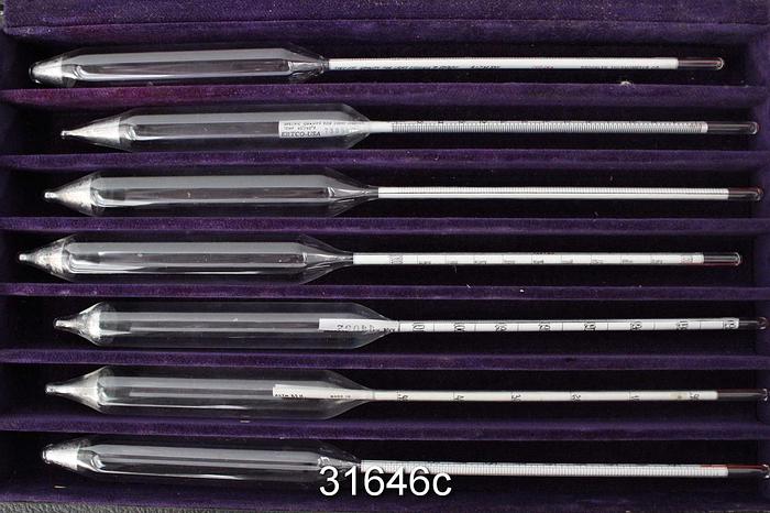 Used Brooklyn Thermometer Company Lab Thermometer Set #31646