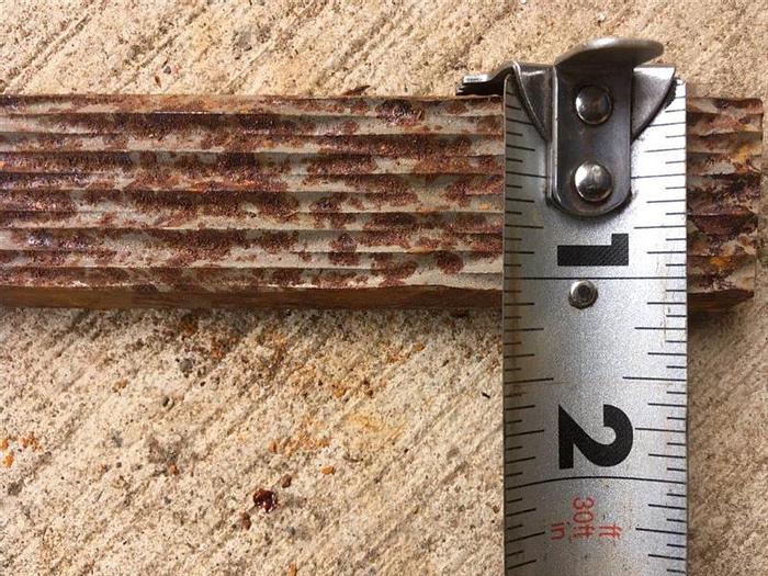 Used NOV Mission Custom Die & Insert 1" x 5-3/4" Tong Die