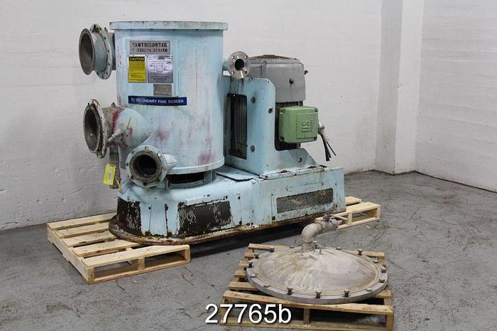 Used Bird 400 Bird 400 Pressure Screen, Stainless Steel Body And Lid, 75 Psi, 1300 Rpm #27765