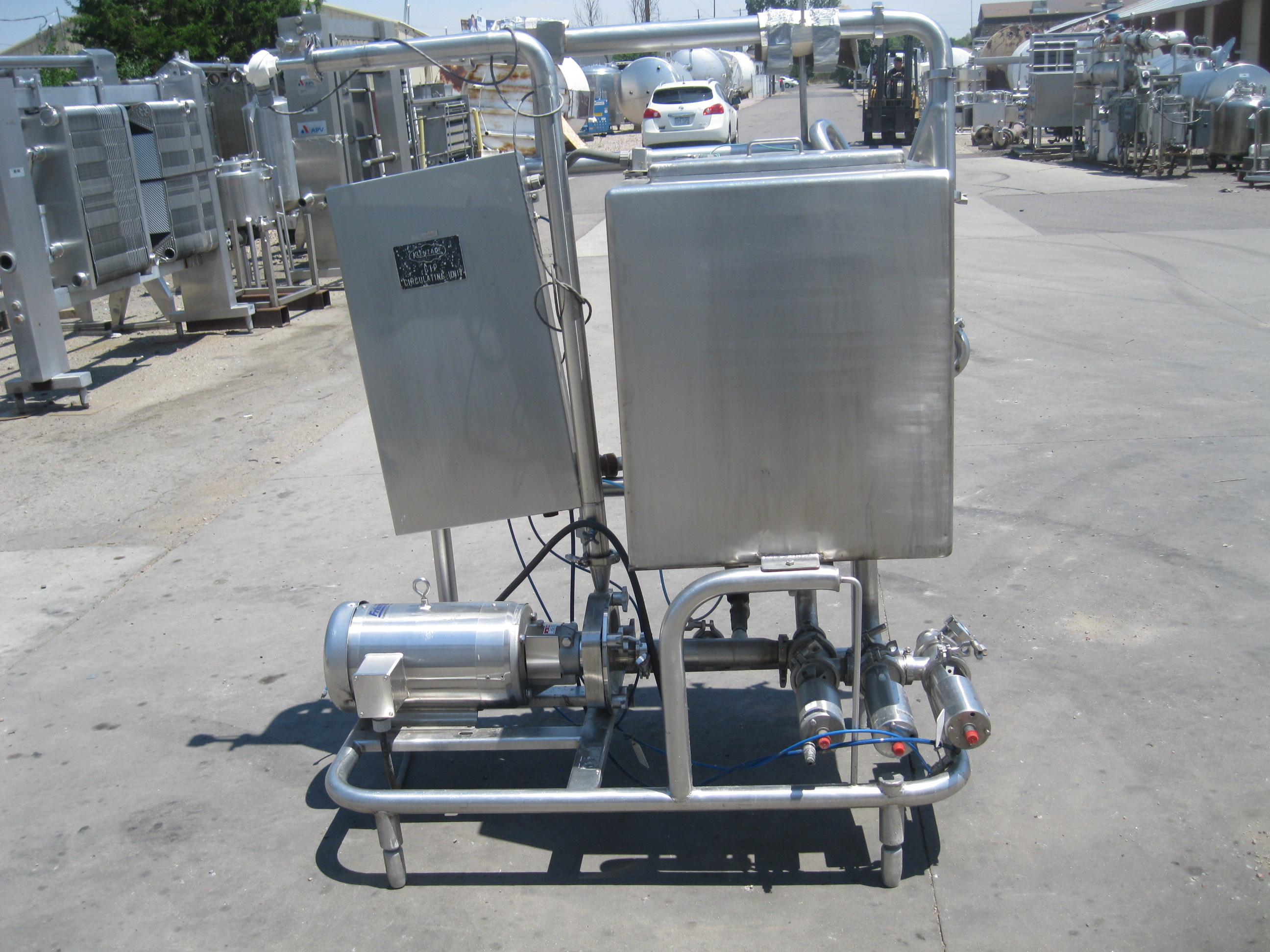Usado SINGLE TANK CIP SYSTEM 150 GALLON SKID