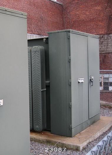 Used General Electric GEI-79025 3,750 Kva, V, 13,800 Volt To 600 Volt Transformer, Primary Taps 13,110V To 14,490 V. Impedance 6.04% At 85 Degrees C. Hv Winding Aluminum, Lv Winding Copper #23987