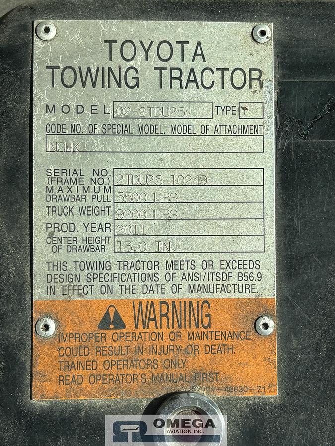 Used 2011 Toyota 02-2TDU25