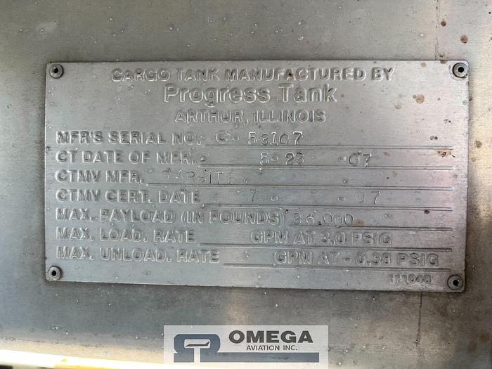 Used 2007 Garsite 5,000 Gallon Jet Fuel Truck