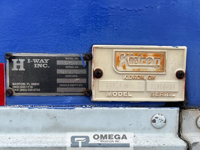 Used 2001 Hi-Way / Kidron S-70-14 / 4CB14AH. Narrow Body Catering Truck (With Title)