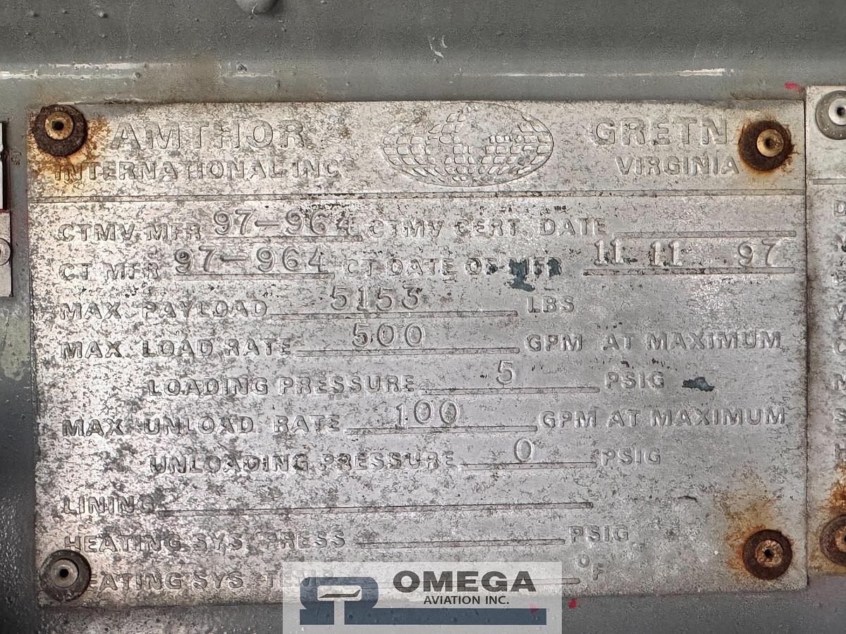 Used 1988 750 Gallon Avgas Fuel Truck