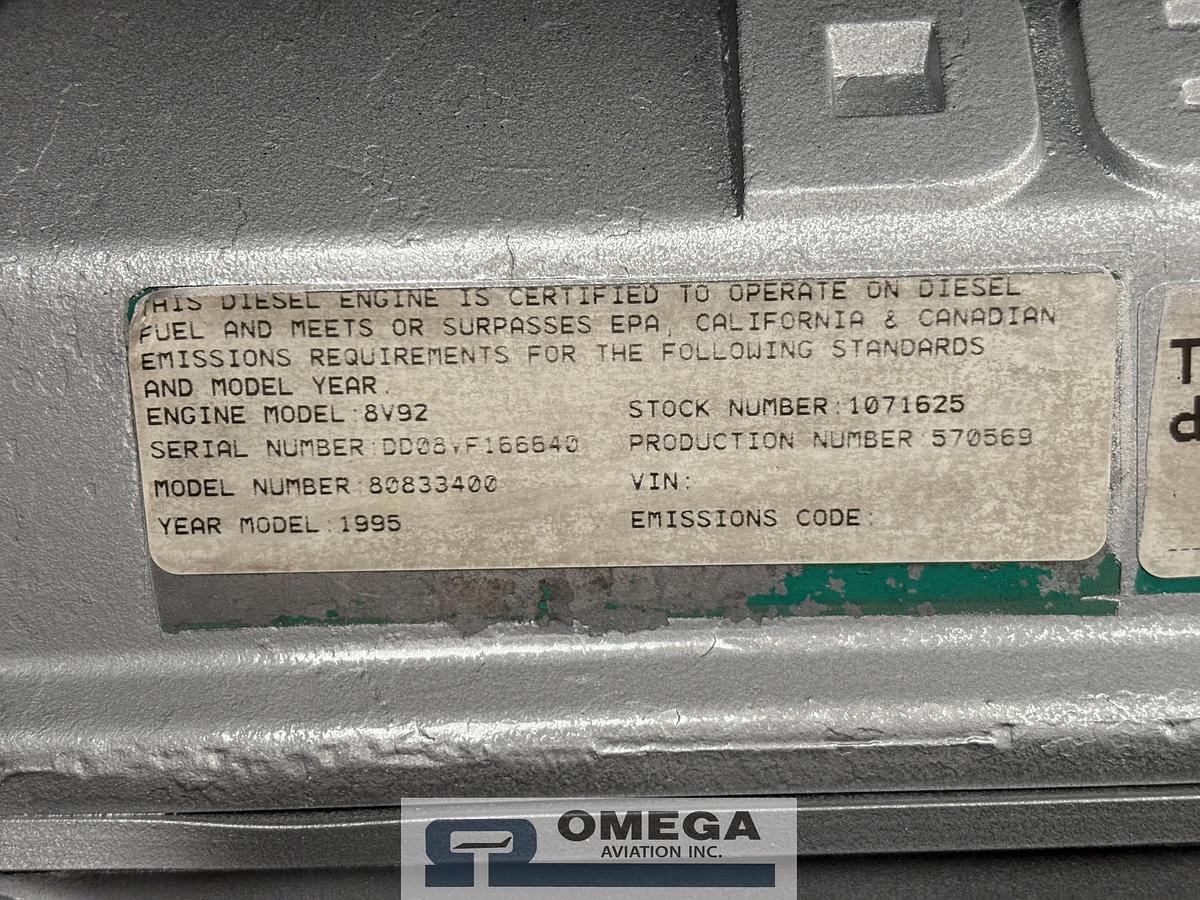 Refurbished 1995 TLD / ACE ACE 600-2250. 250 PPM Air Start Unit