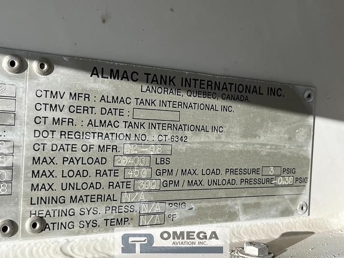 Used Unit #: 17610 - 3,000 Gallon Jet Fuel Truck (2008) Mechanical Meters