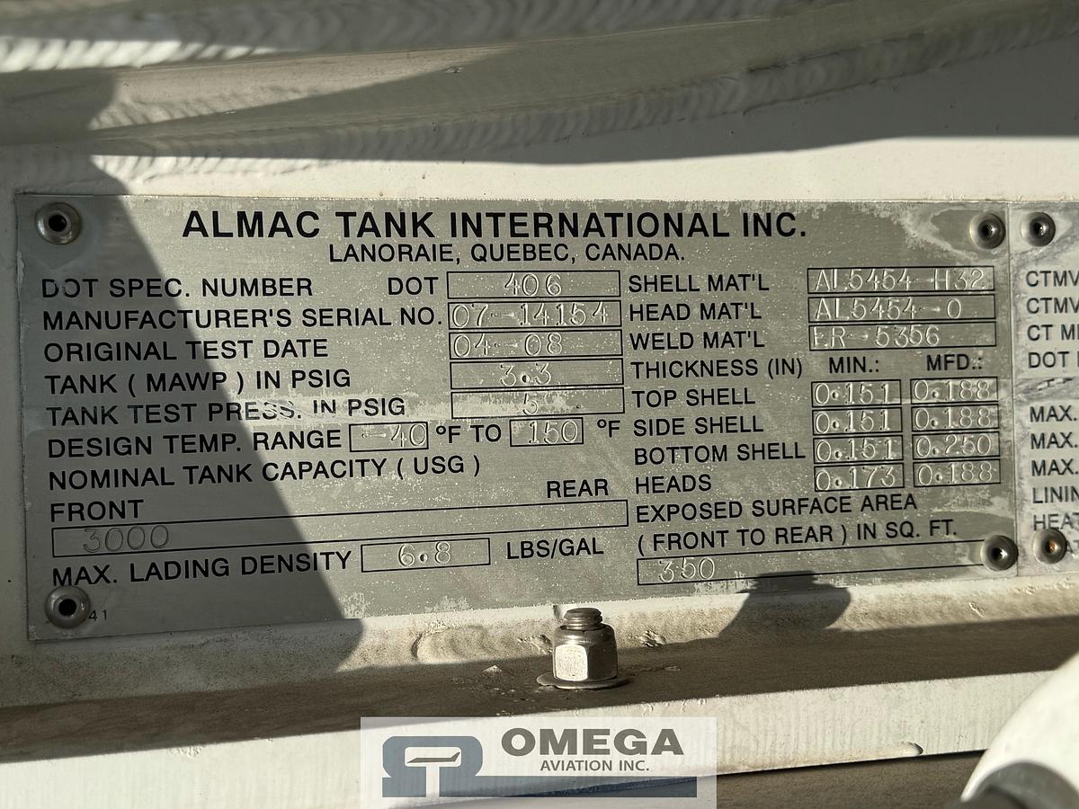 Used Unit #: 17612 - 3,000 Gallon Jet Fuel Truck (2008)