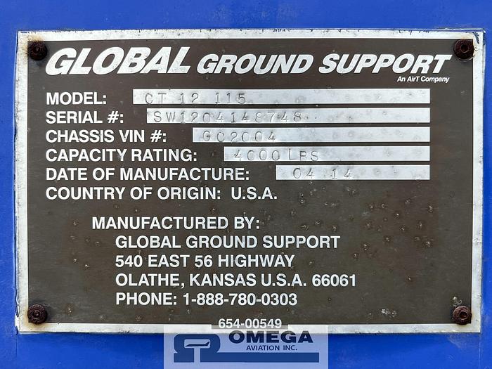 Used 2014 Global / Charlatte  CT12 115 / GC20