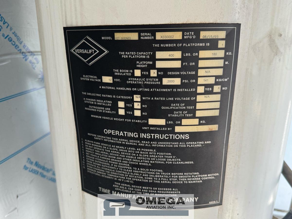 Refurbished 2003 Premier MT35P18 Aircraft Deicer Truck