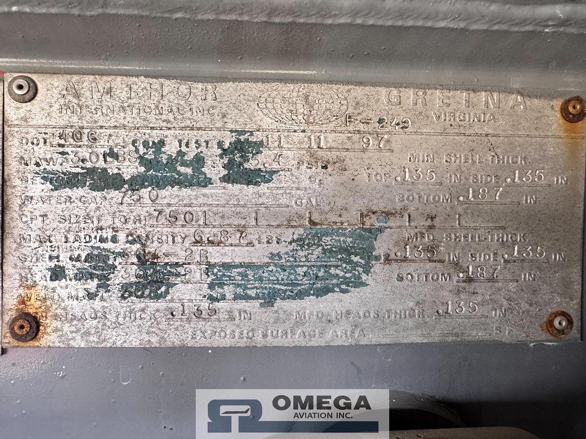 Used 1988 750 Gallon Avgas Fuel Truck