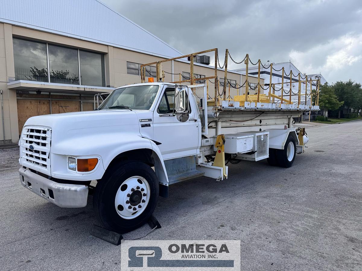 Used 1998 Tesco / Ford Scissor Lift Truck / Maintenance Lift Truck