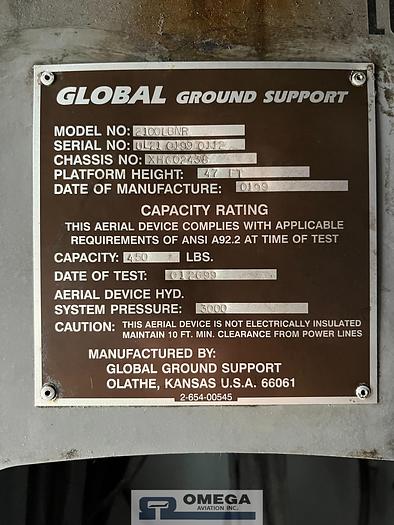 Used 1999 Global 2100LBNR Aircraft Deicer Truck