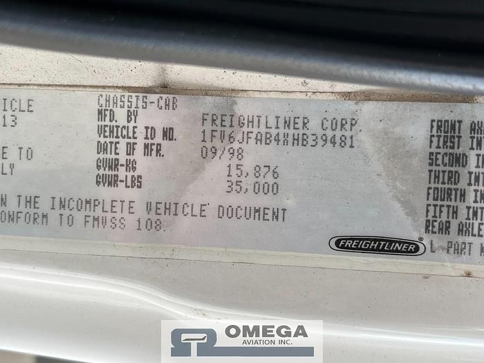 Used Unit 9481 - 1998 FMC LMD2000 Aircraft Deicer Truck