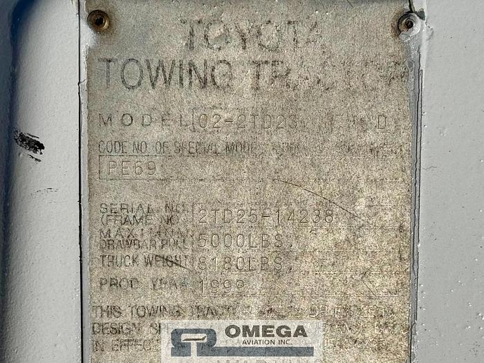Used 1999 Toyota 02-2TD23 Baggage Tow Tractor