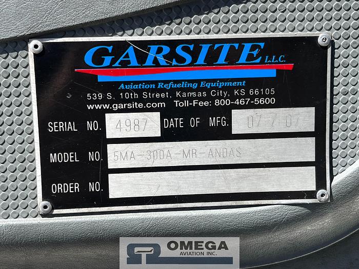 Used 2007 Garsite 5,000 Gallon Jet Fuel Truck