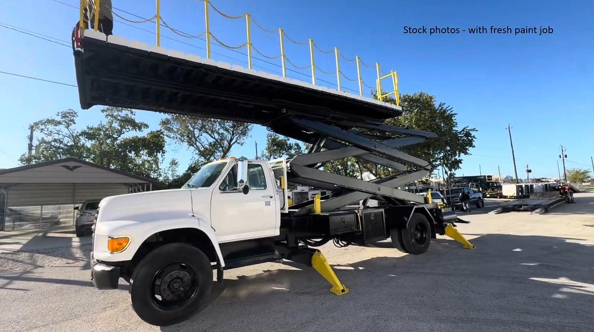 Used 1998 Tesco / Ford Scissor Lift Truck / Maintenance Lift Truck - Sold