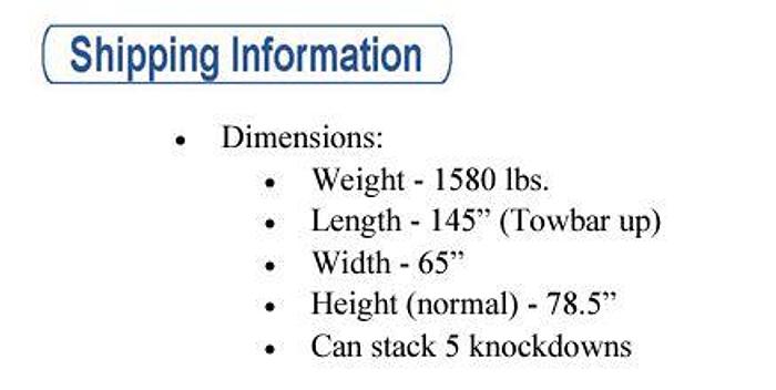 2024 Clyde 15F3450 - Collapsible / Knock-Down Covered Baggage Carts