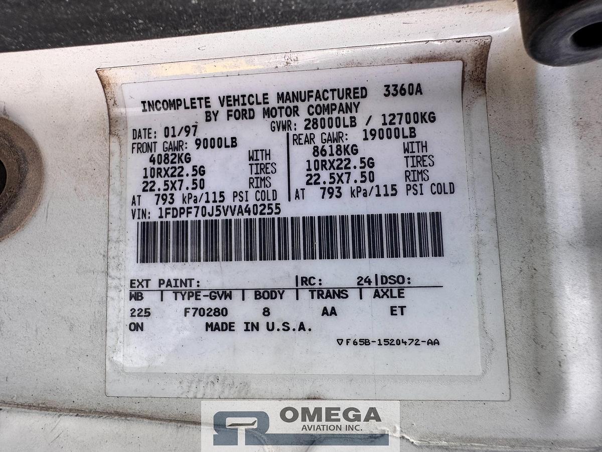 Used 1998 Tesco / Ford Scissor Lift Truck / Maintenance Lift Truck