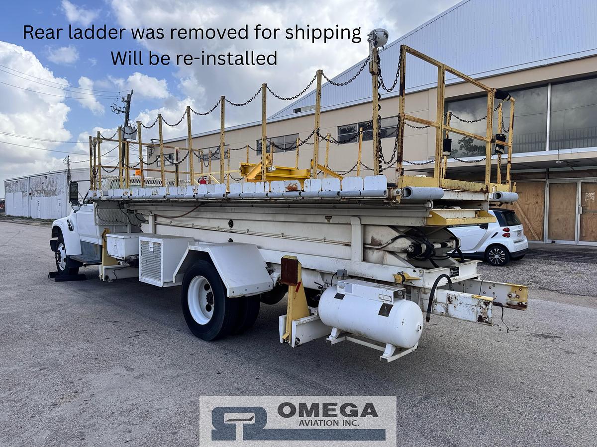 Used 1998 Tesco / Ford Scissor Lift Truck / Maintenance Lift Truck