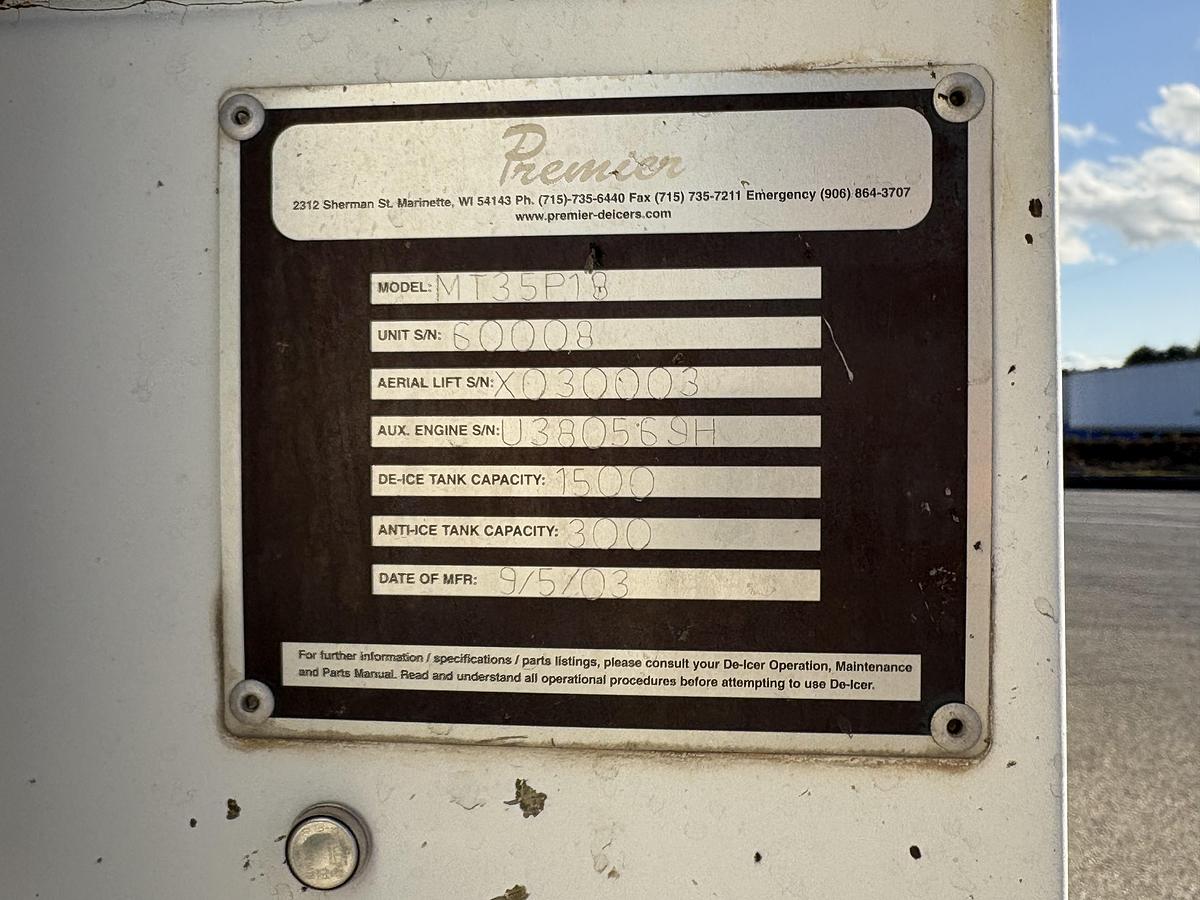 Refurbished 2003 Premier MT35P18 Aircraft Deicer - Unit 0008