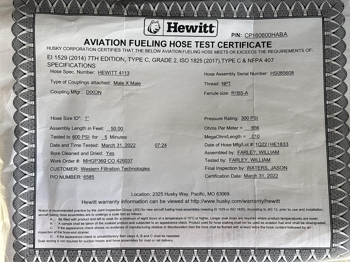 Refurbished 2007 International 1200 Gallon Avgas Fuel Truck