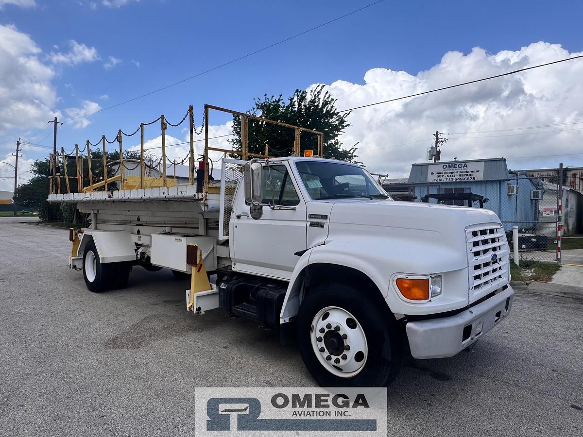 Used 1998 Tesco / Ford Scissor Lift Truck / Maintenance Lift Truck