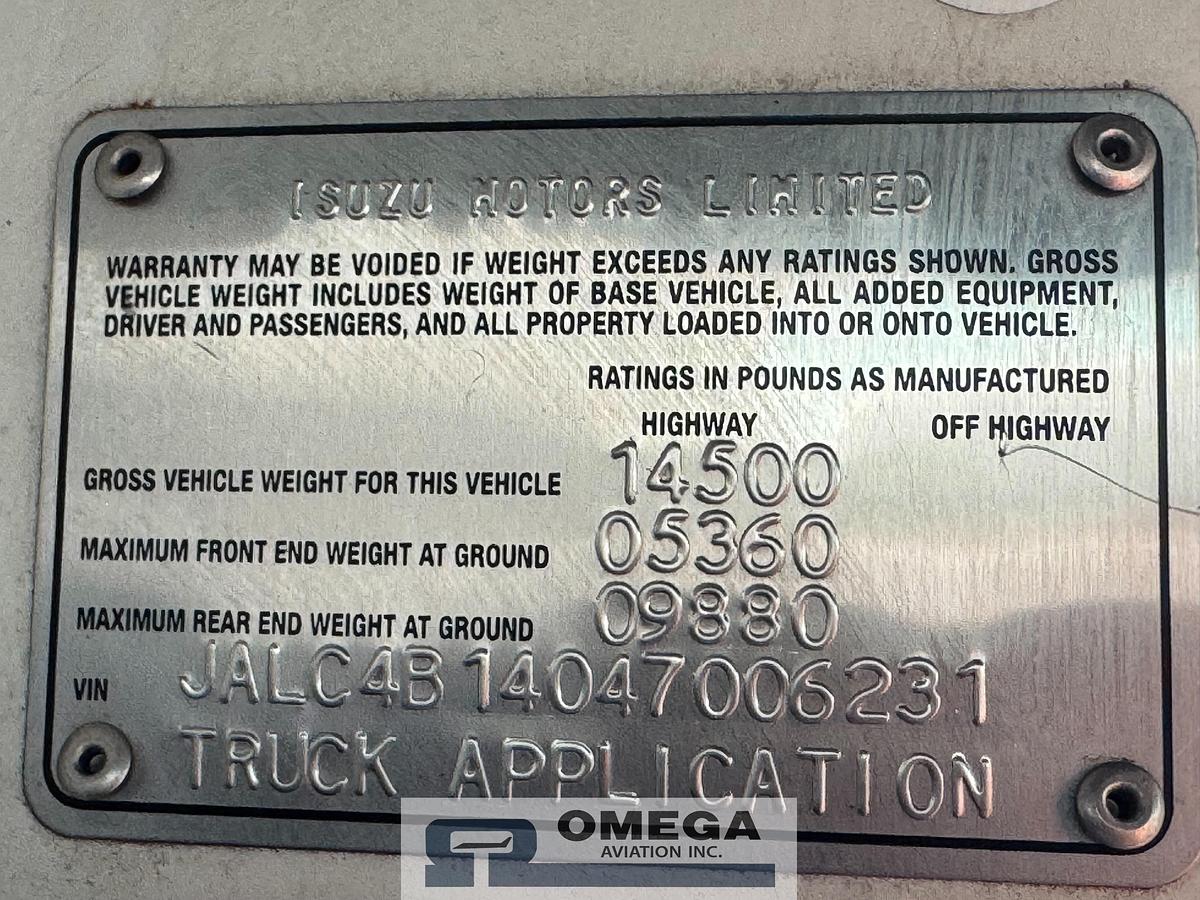 Refurbished 2004 Isuzu 1000 Gallon Avgas Fuel Truck - Unit: 6231