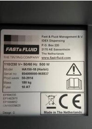Used 2013 Fast Fluid A150-18 (Harbil)