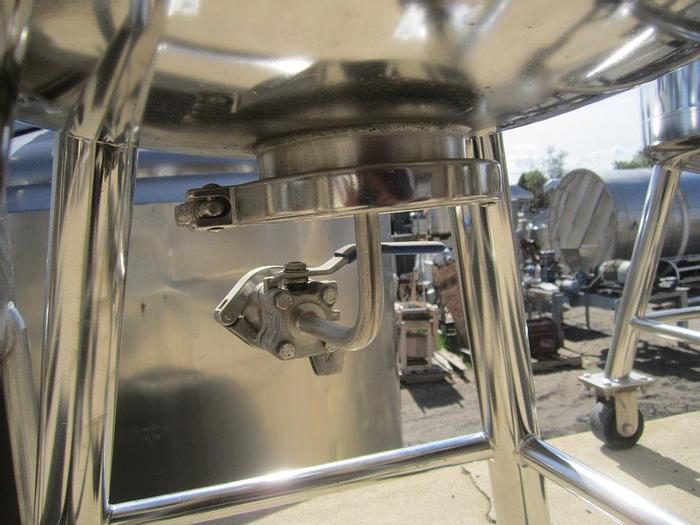 Used Tank, 20 Gallon, 316L Stainless Steel,  Jacketed, 40 PSI, Pope Sci, Pressure #S738859